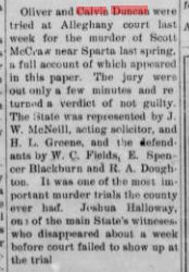 Oliver and Calvin Duncan tried and acquitted
