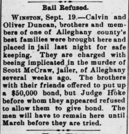 Duncan brothers held, others bailed