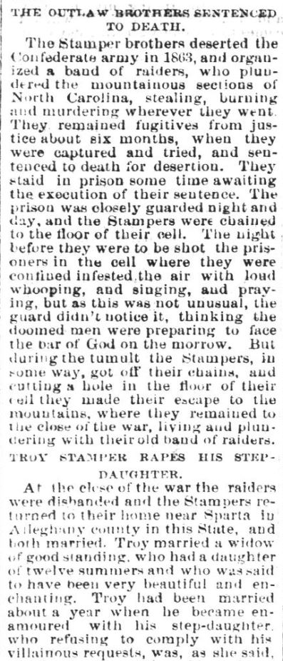 The Outlaw Brothers Sentenced to Death